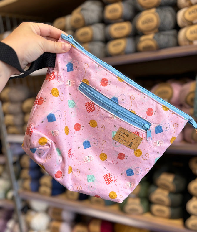 Handmade Quilted Wrist Project Bag