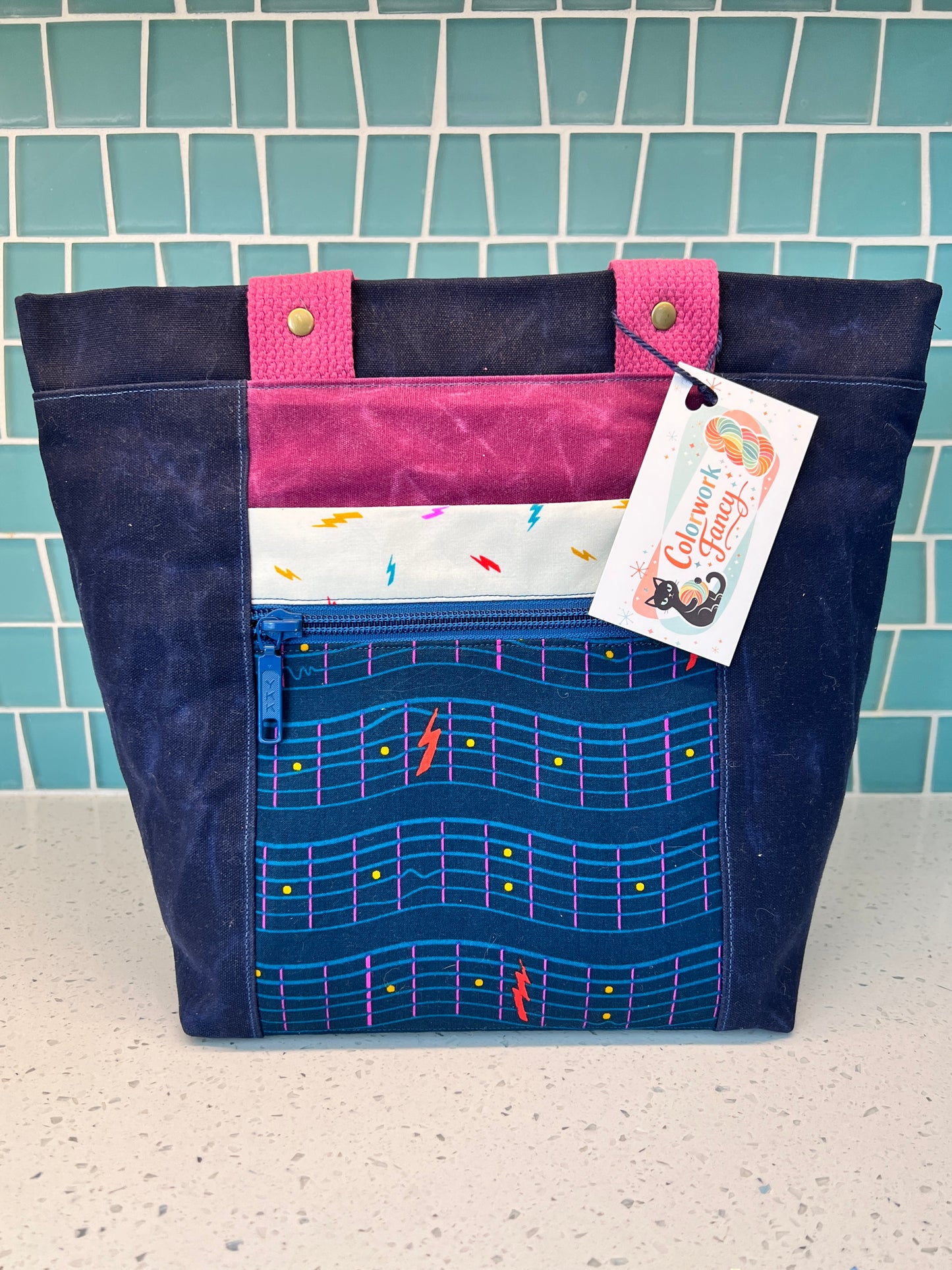 Craft to Music Project Bag  I  Colorwork Fancy