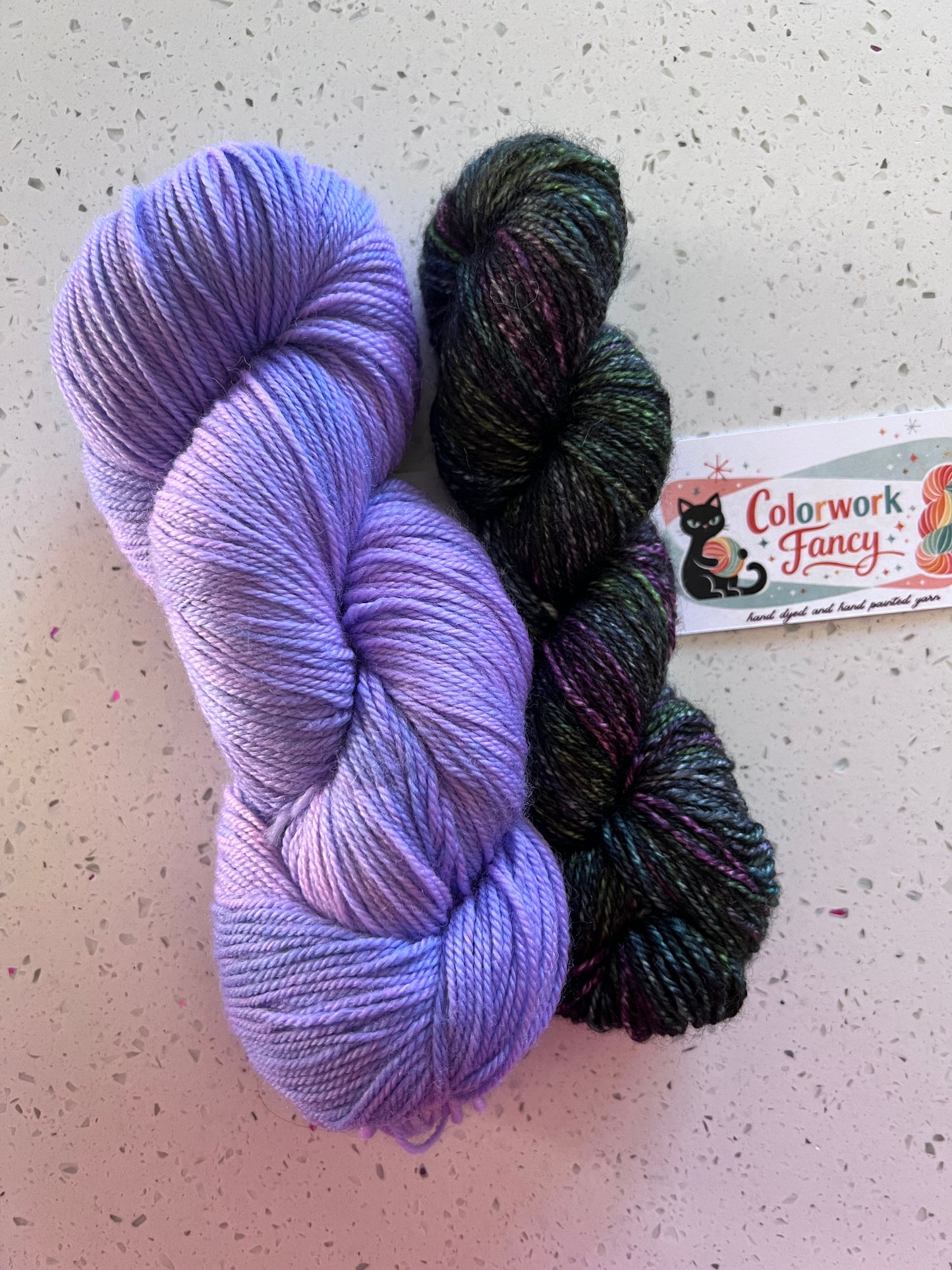 Superwash Merino + Nylon Self Striping Sock Set  I  Colorwork Fancy