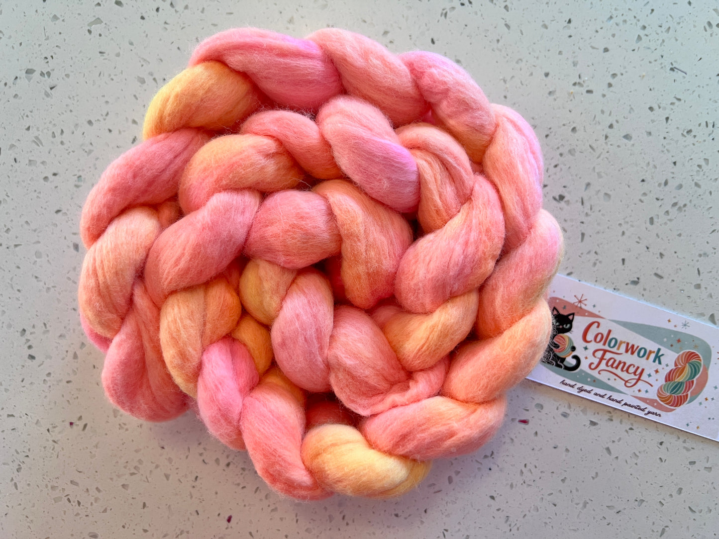 Non Superwash Merino Roving I  Colorwork Fancy