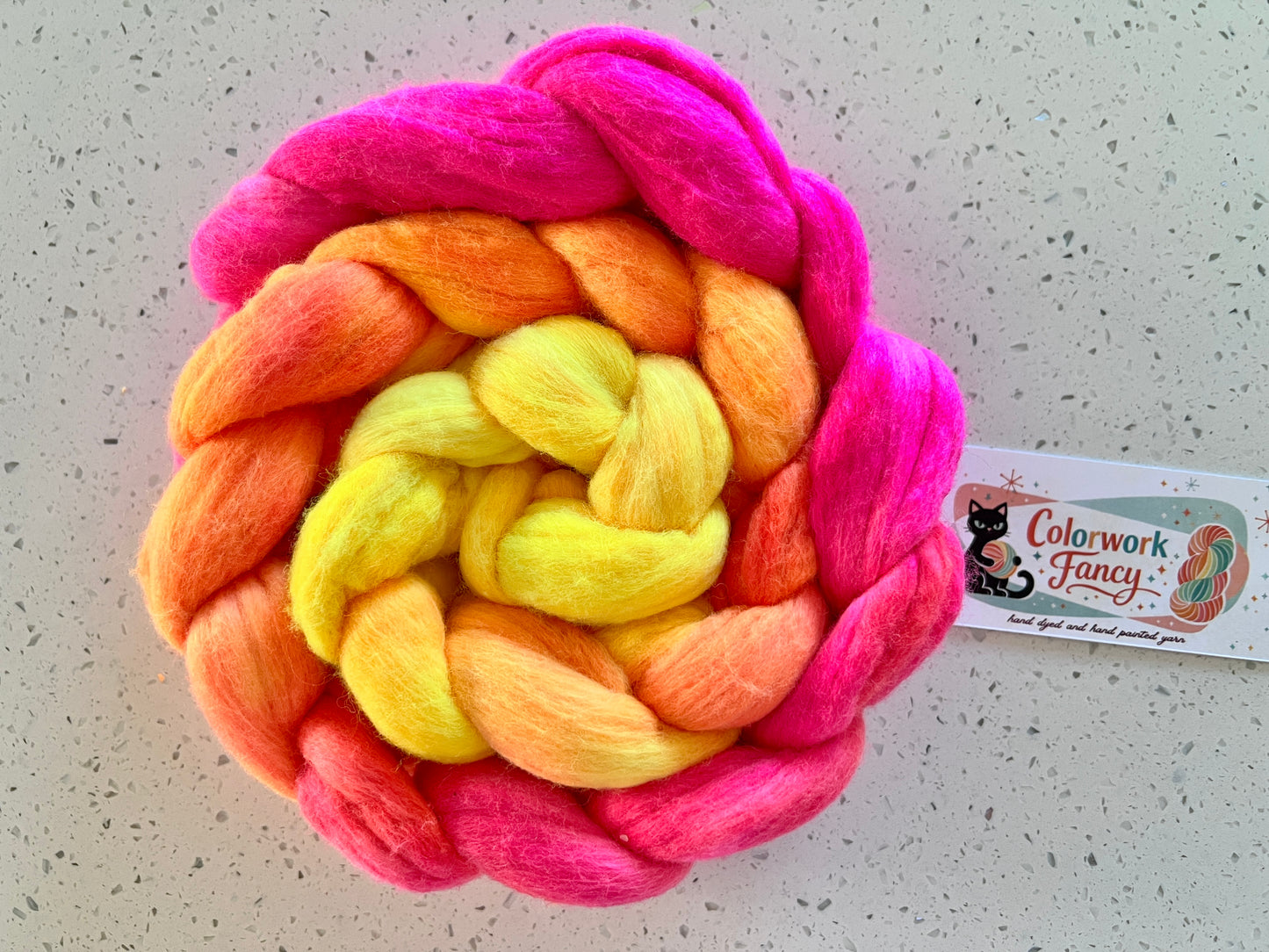 Non Superwash Merino Roving I  Colorwork Fancy