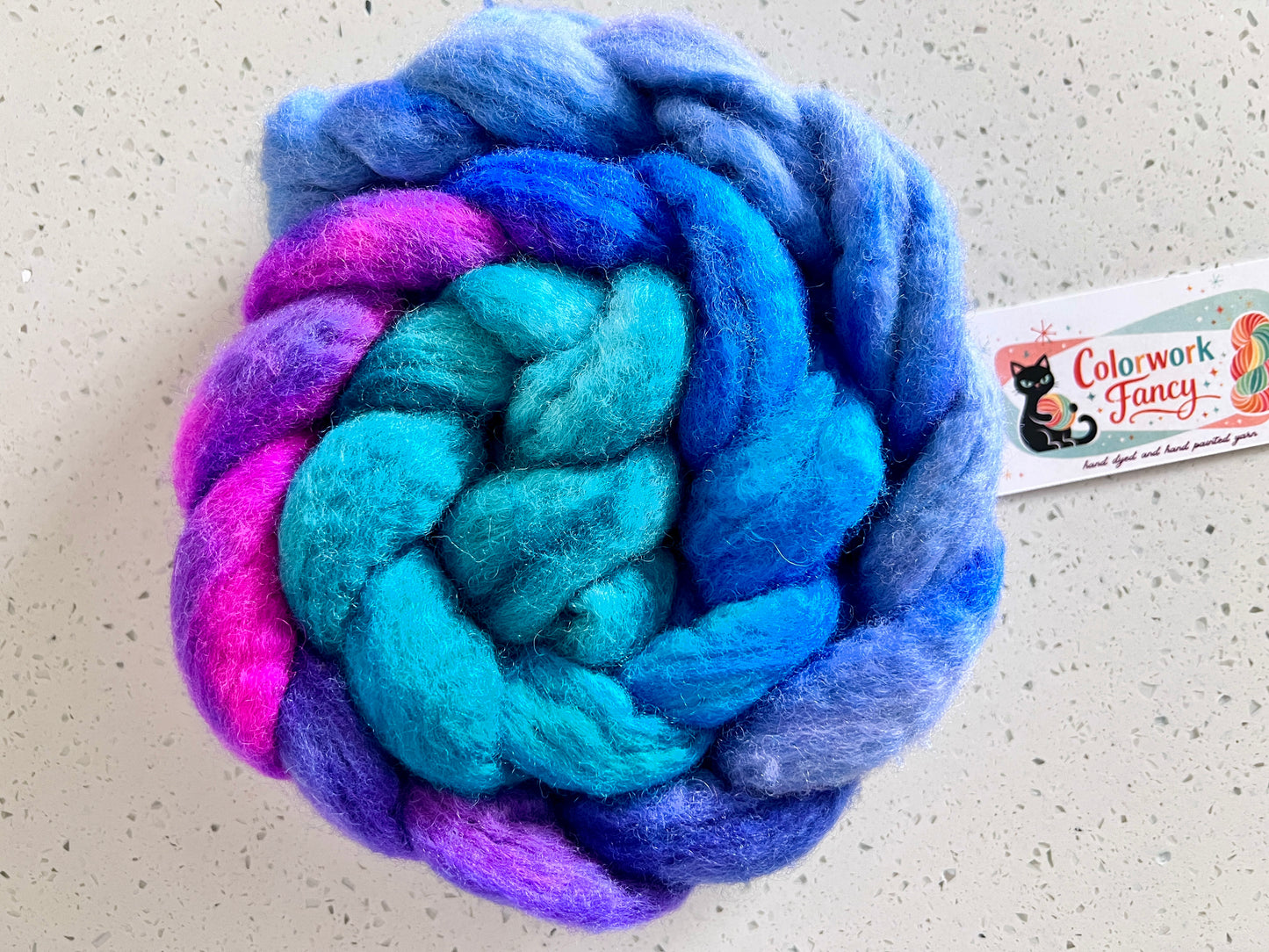 Non Superwash BFL Roving I  Colorwork Fancy
