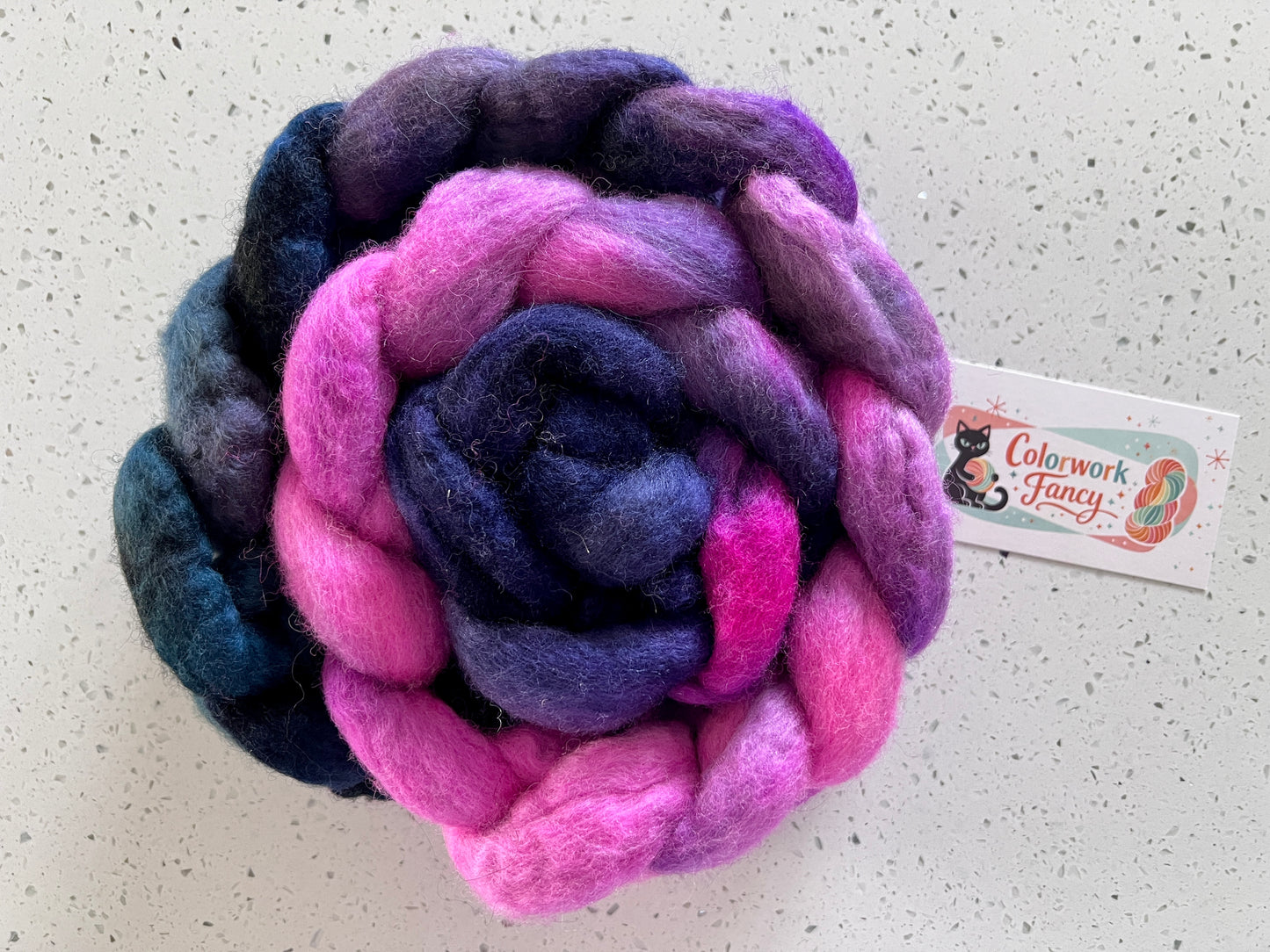 Non Superwash BFL Roving I  Colorwork Fancy