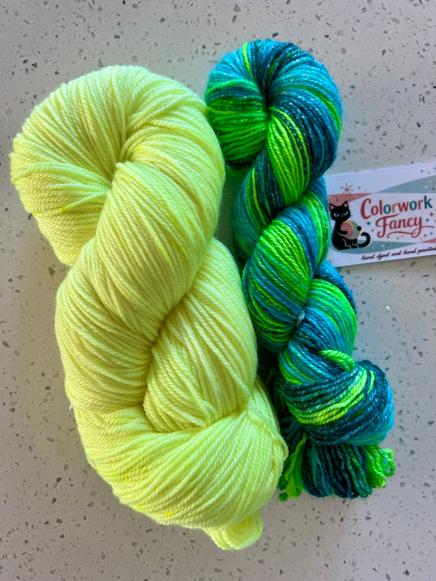 Superwash Merino + Nylon Self Striping Sock Set  I  Colorwork Fancy