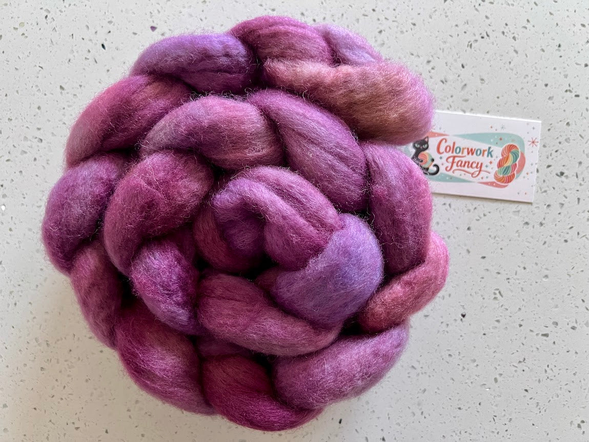 Non Superwash BFL Roving I  Colorwork Fancy