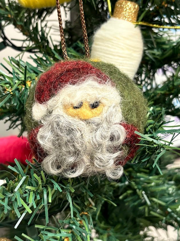 3D Felting Workshop Christmas Ornaments