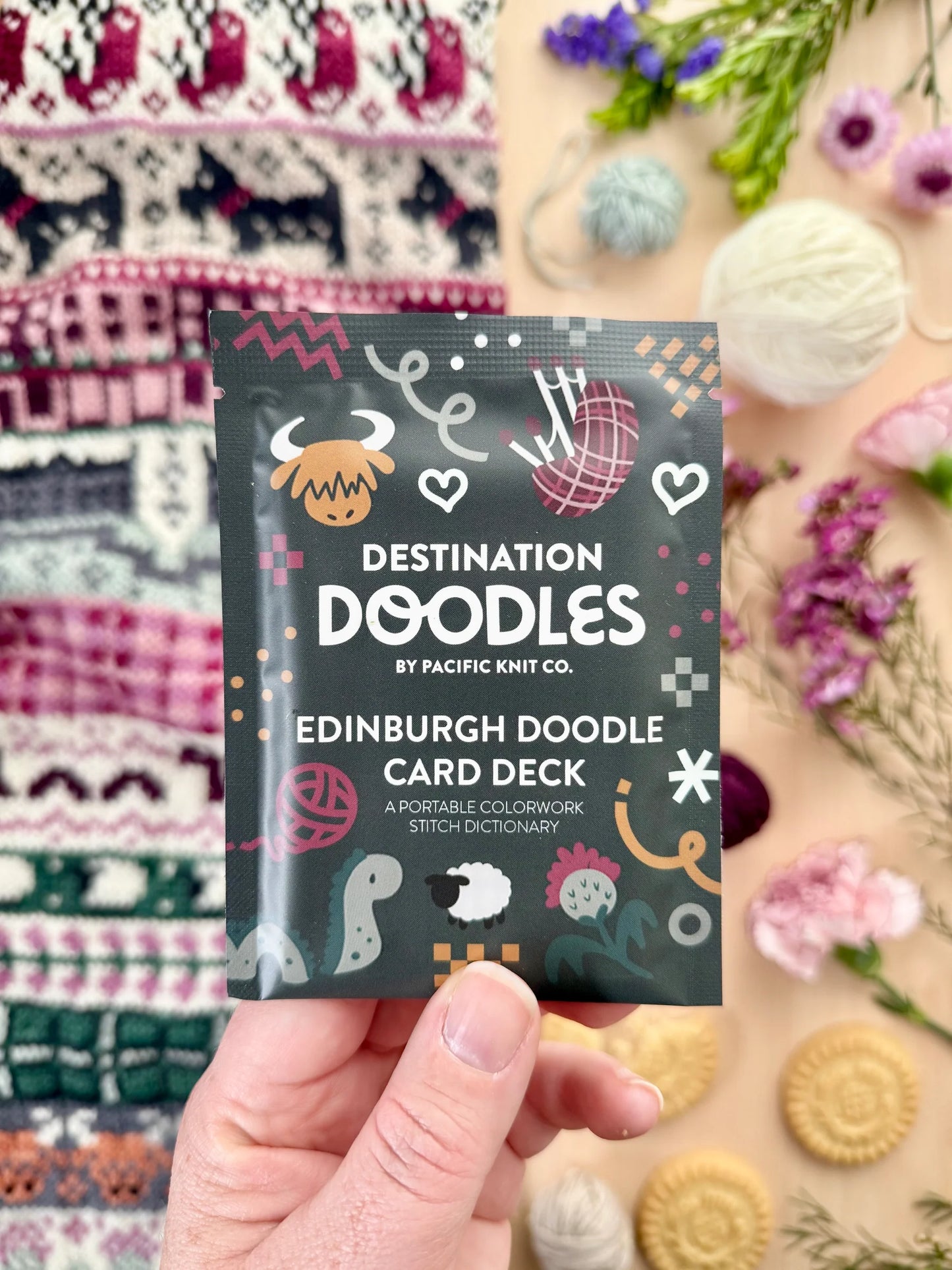 Pacific Knit Co Doodle Card Decks - Edinburgh Theme (Foil Pack)