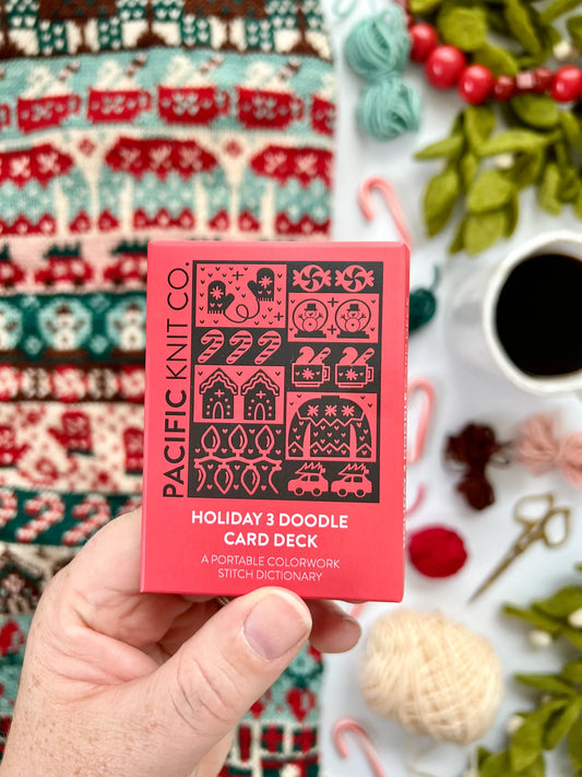 Pacific Knit Co Doodle Card Decks - Holiday 3 Theme (Half Deck)