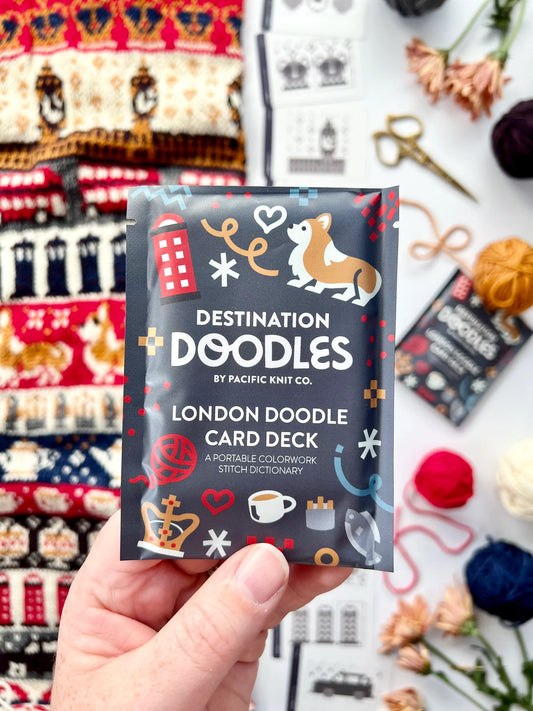 Pacific Knit Co Doodle Card Decks - London Theme (Foil Pack)