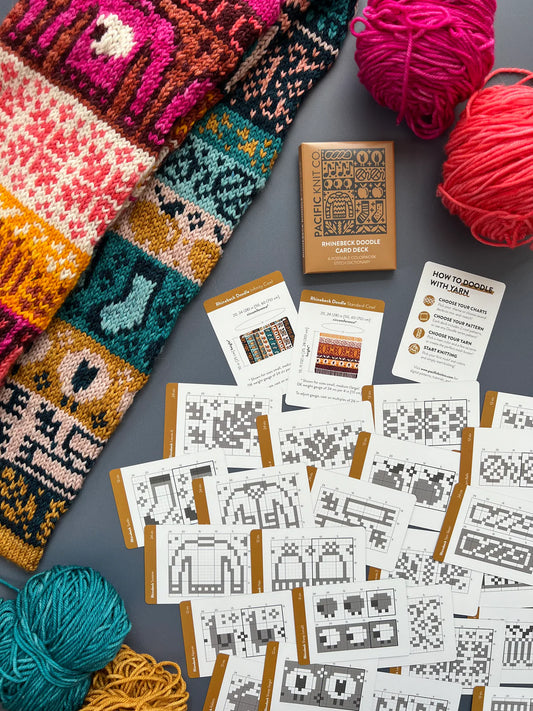 Pacific Knit Co Doodle Card Deck - Rhinebeck Theme (Half Deck)