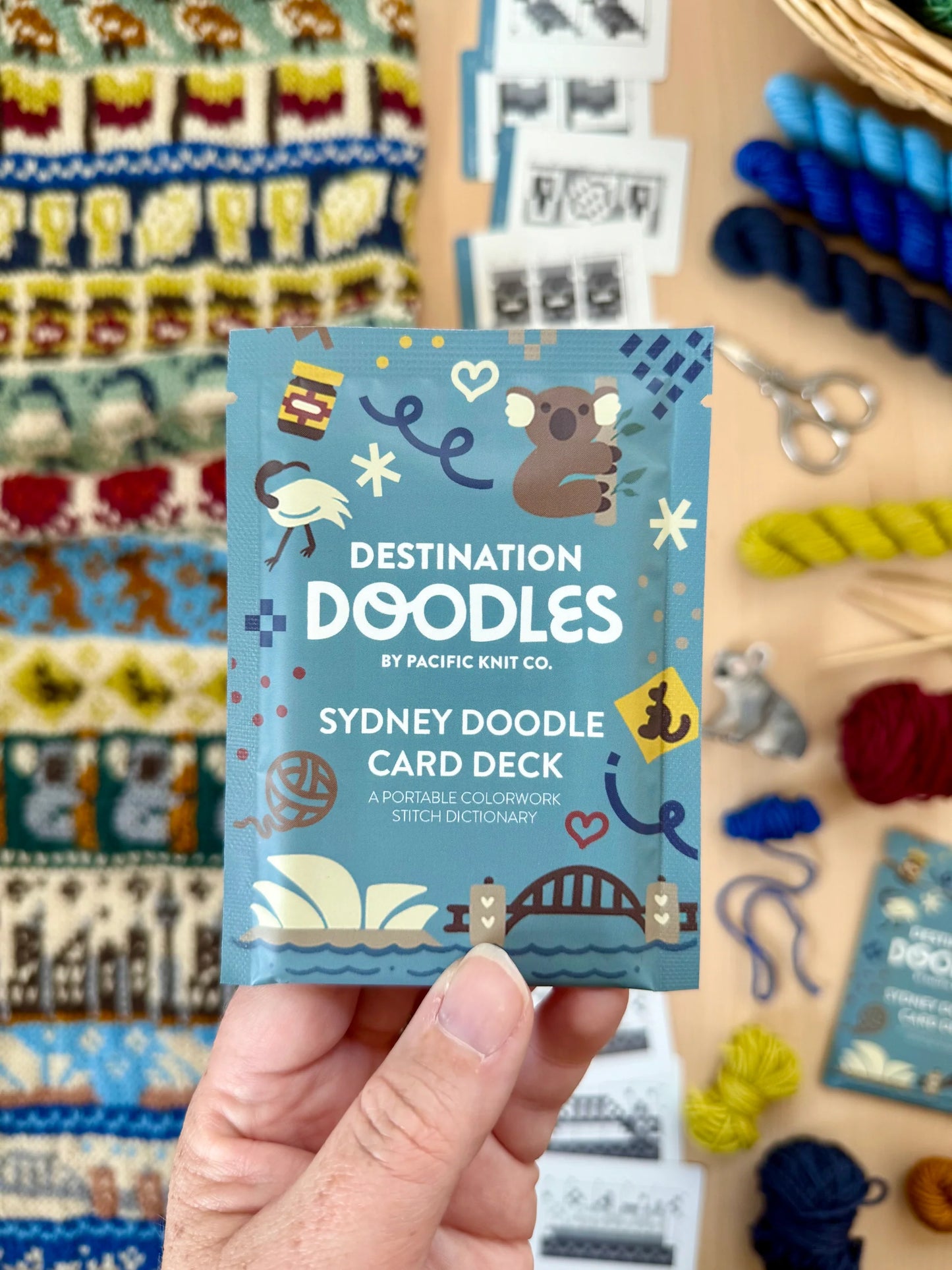 Pacific Knit Co Doodle Card Decks - Sydney Theme (Foil Pack)