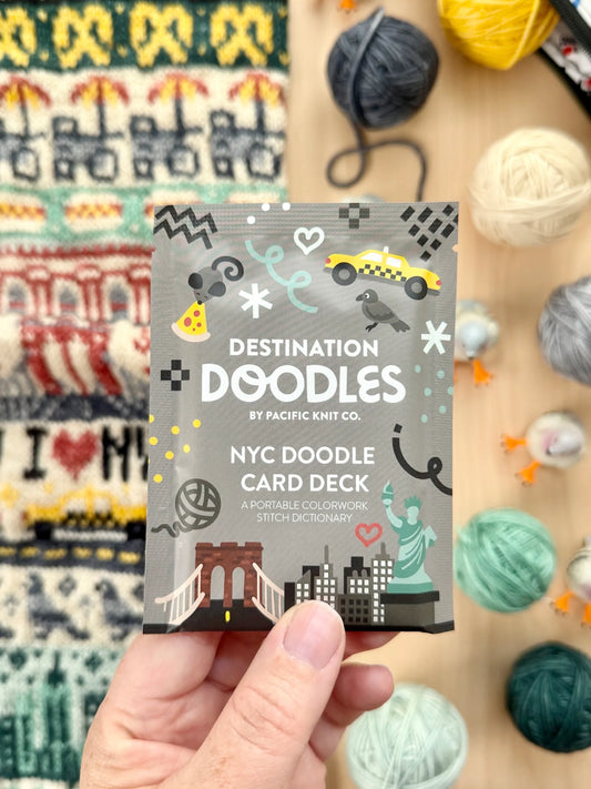Pacific Knit Co Doodle Card Decks - NYC Theme (Foil Pack)