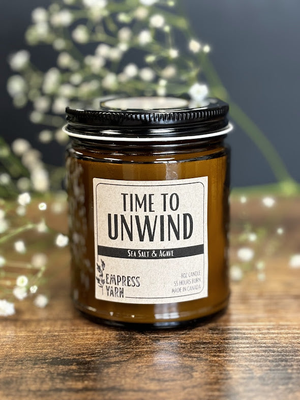 8oz Candle - Time To Unwind
