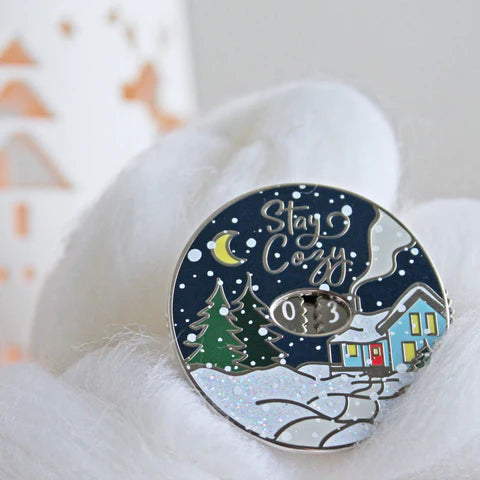 Twill & Print - Winter Row Counter Enamel Pin