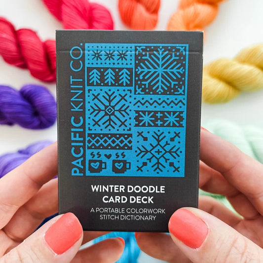 Pacific Knit Co Doodle Card Deck - Winter Theme