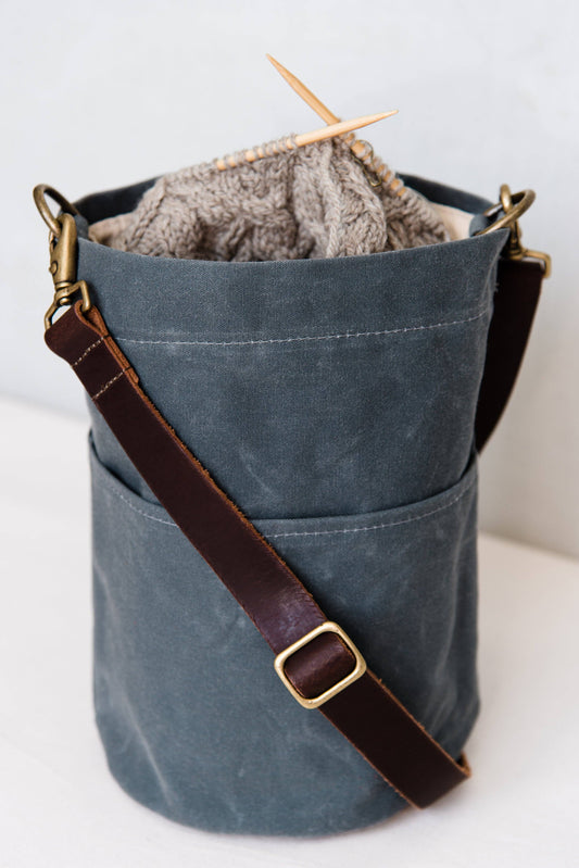 Twig & Horn Waxed canvas bucket bag