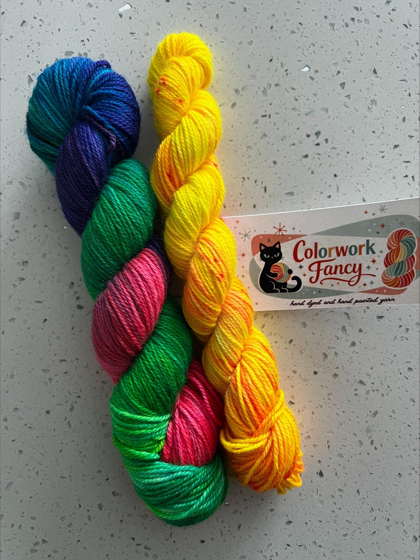 Merino/Yak/Silk Shortie Sock Sets  I  Colorwork Fancy