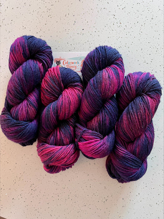 BFL Superwash + Nylon Sock  I  Colorwork Fancy