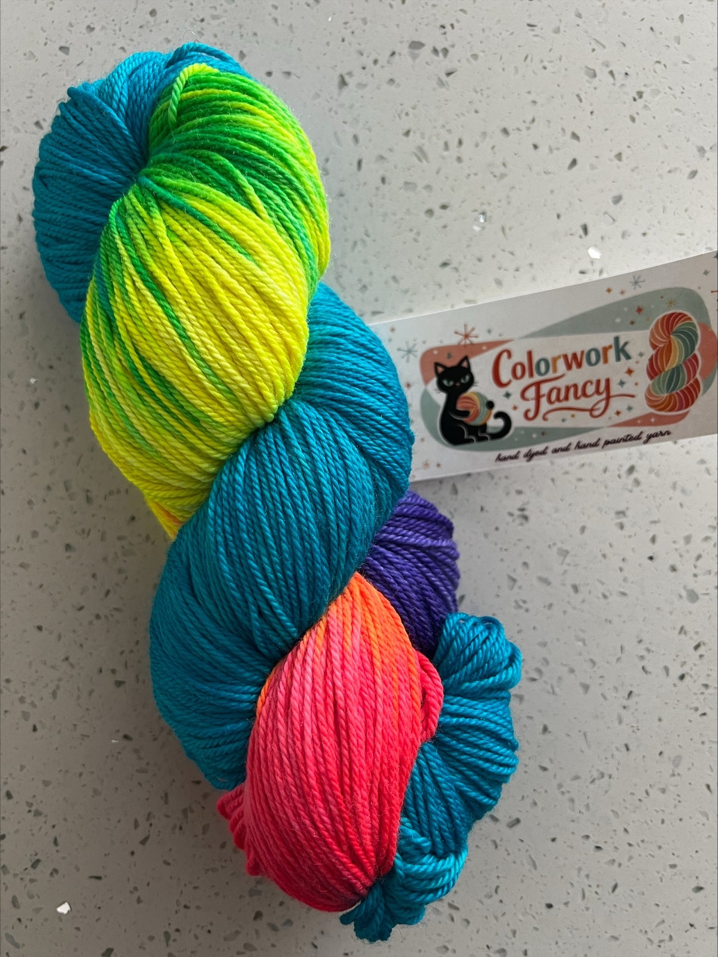Merino/Yak/Silk Sock  I  Colorwork Fancy