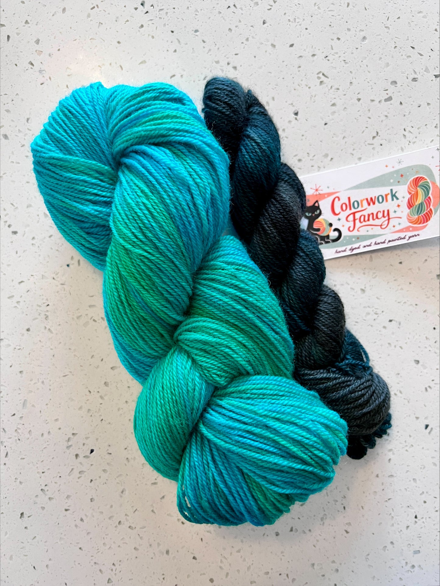Superwash BFL Sock Set  I  Colorwork Fancy