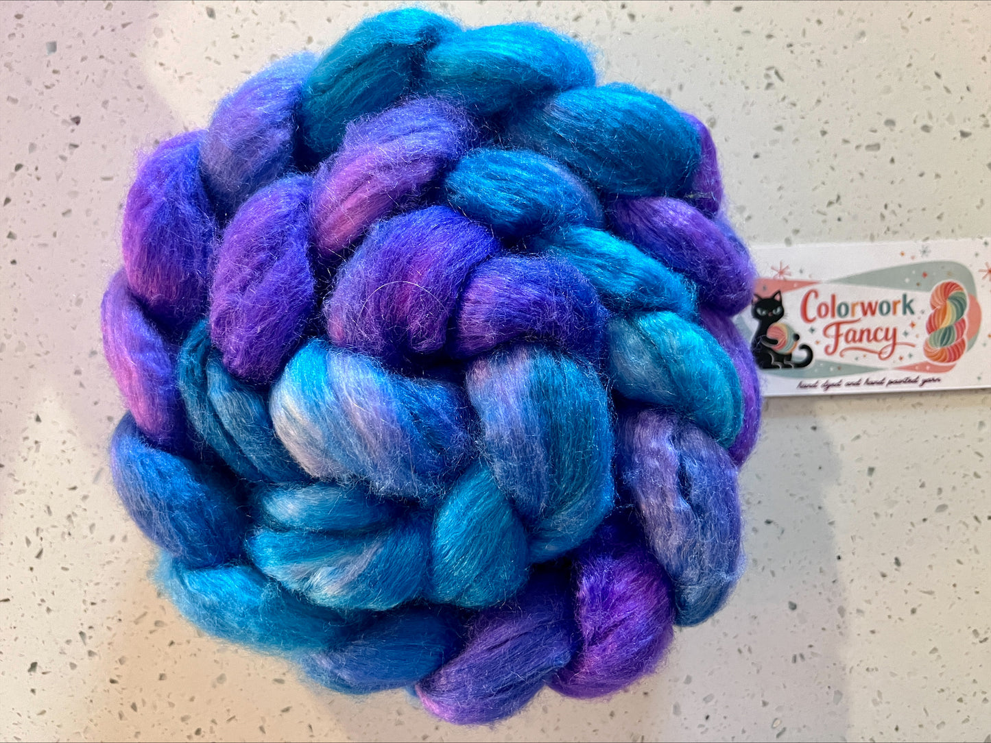 80%Superwash Micron Merino + 20% Silk Roving I  Colorwork Fancy