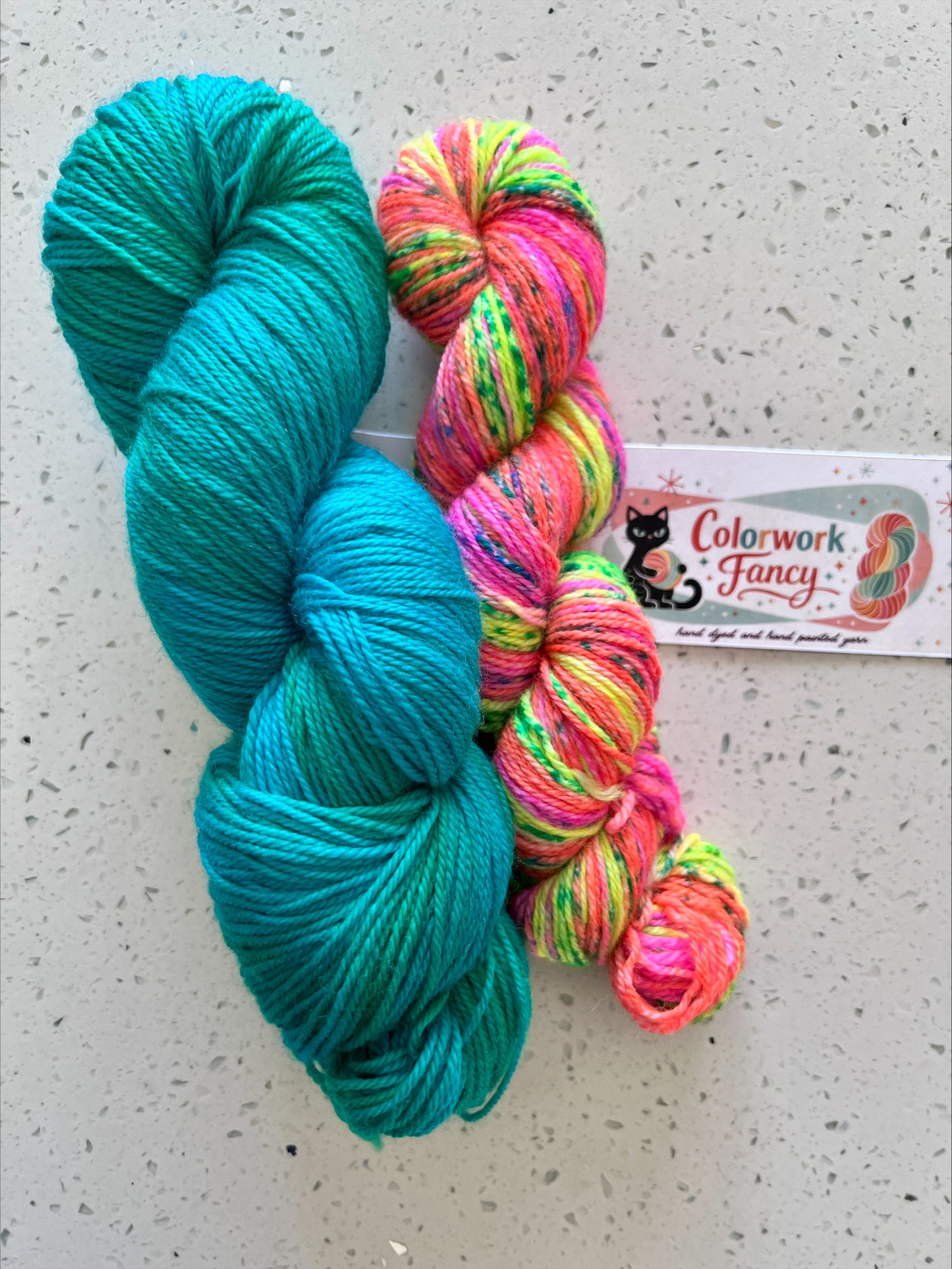 Superwash Merino + Nylon Self Striping Sock Set  I  Colorwork Fancy