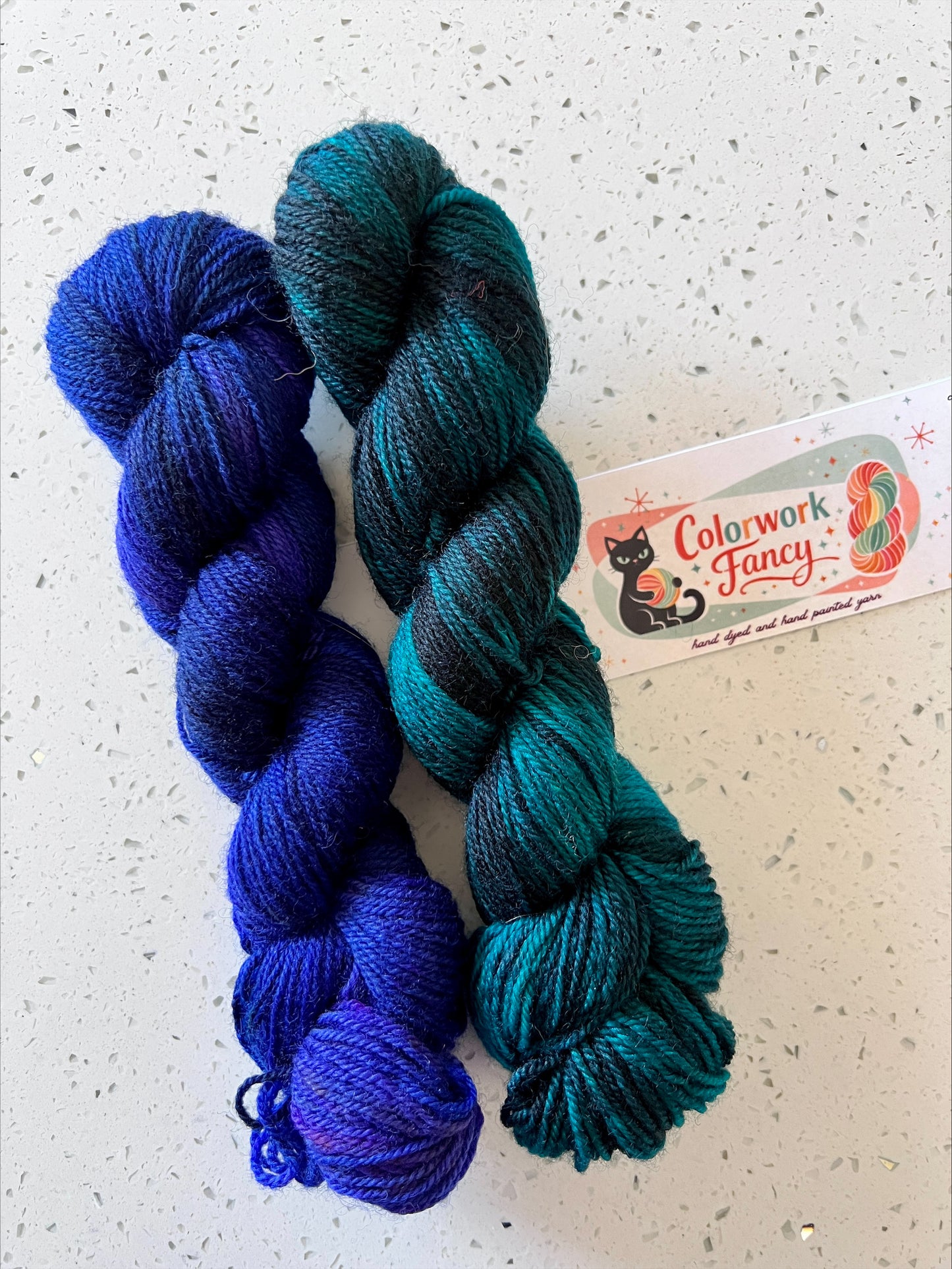BFL Superwash + Nylon Sock Set  I  Colorwork Fancy