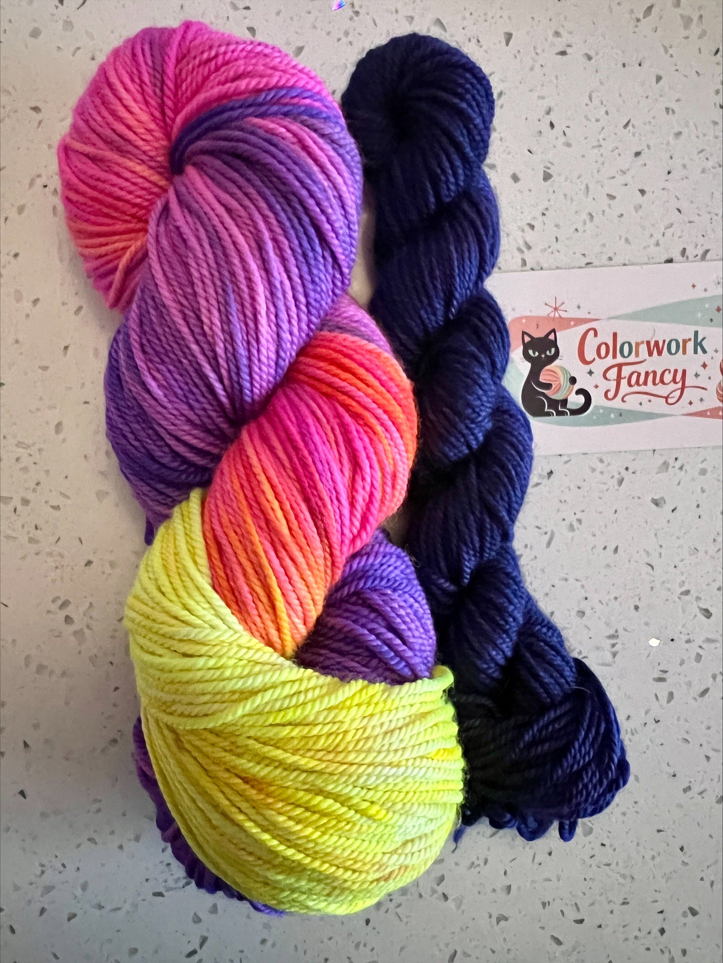 Merino/Cashmere/Nylon Sport/DK Sock Sets  I  Colorwork Fancy