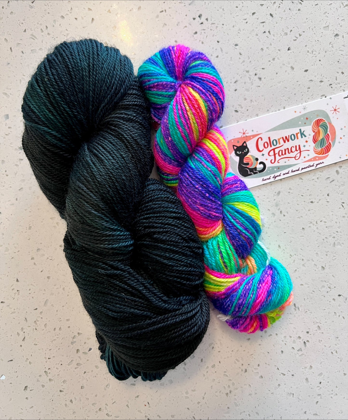Superwash Merino + Nylon Self Striping Sock Set  I  Colorwork Fancy