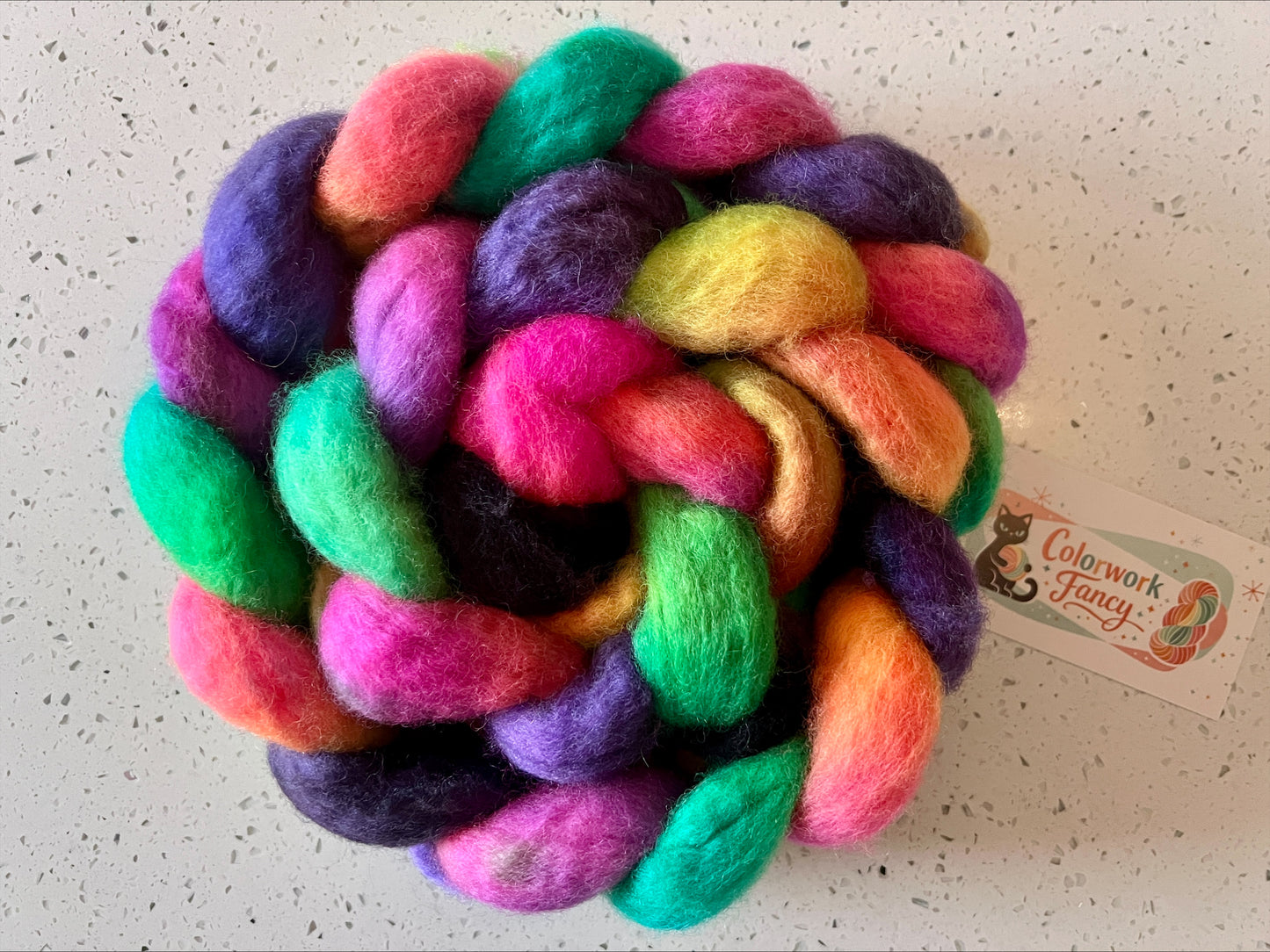 Non Superwash BFL Roving I  Colorwork Fancy