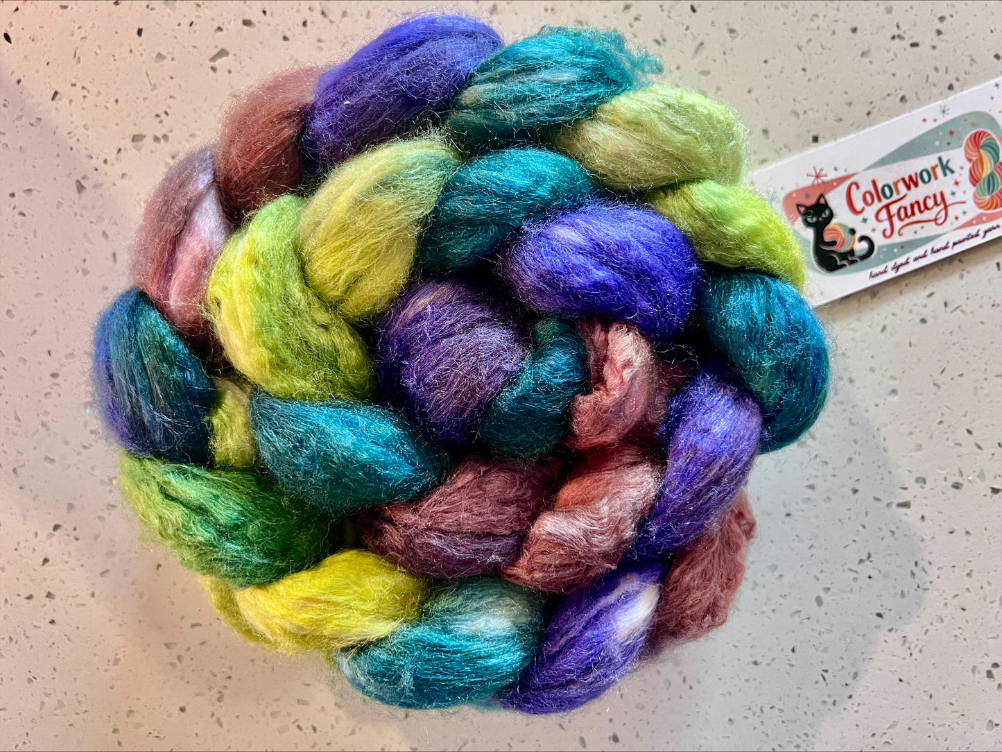 80%Superwash Micron Merino + 20% Silk Roving I  Colorwork Fancy
