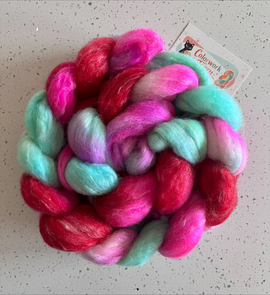 Superwash Merino + Stellina Roving I  Colorwork Fancy