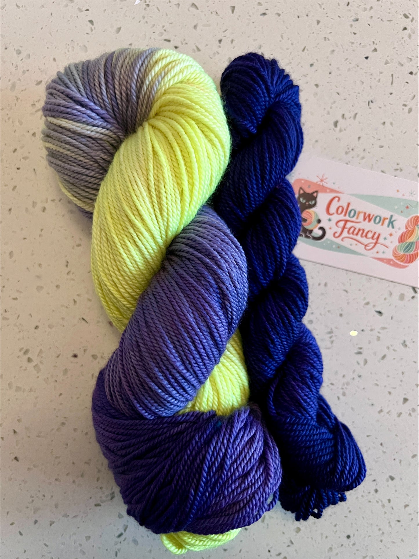 Merino/Cashmere/Nylon Sport/DK Sock Sets  I  Colorwork Fancy