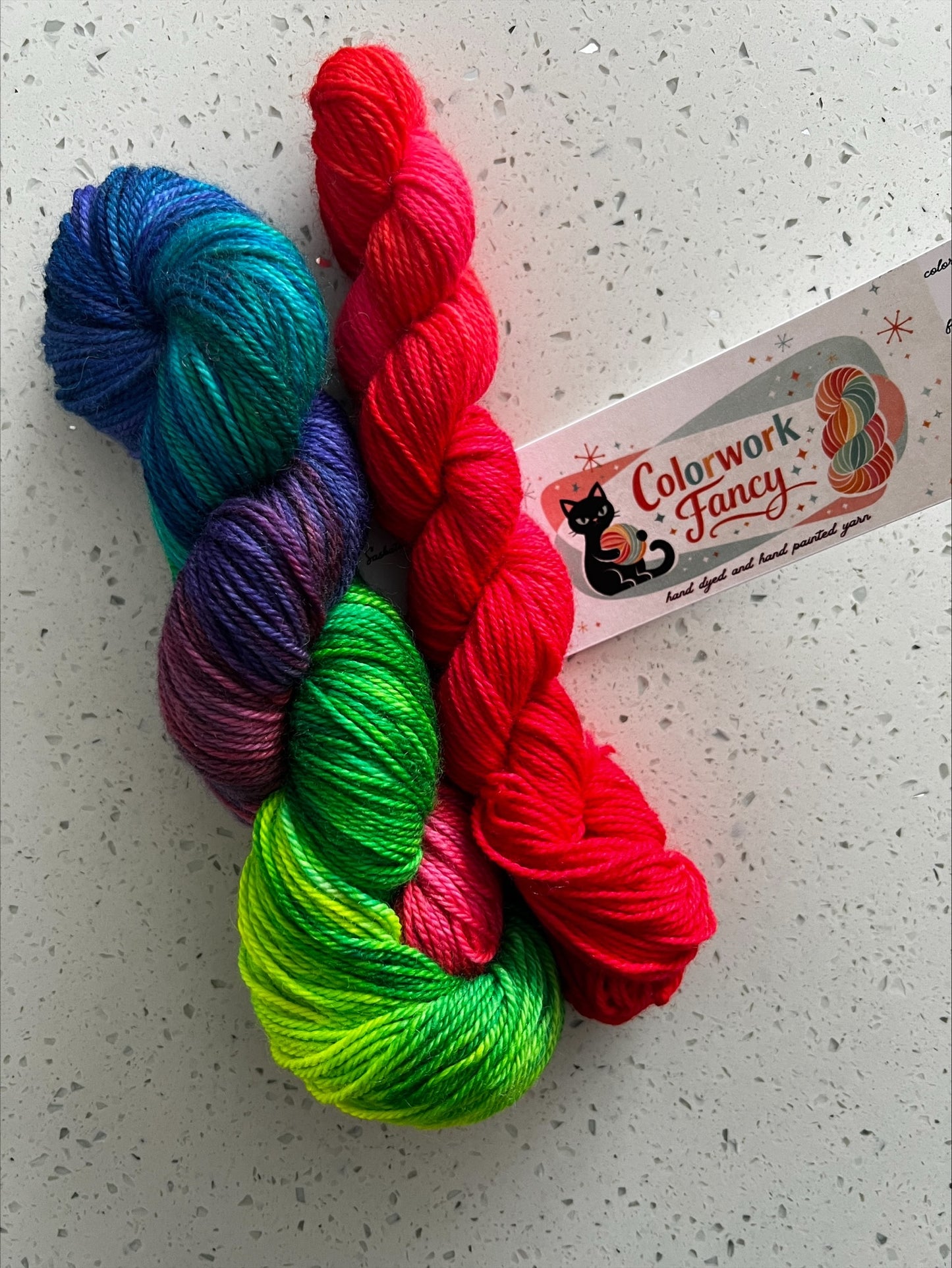 Merino/Yak/Silk Shortie Sock Sets  I  Colorwork Fancy
