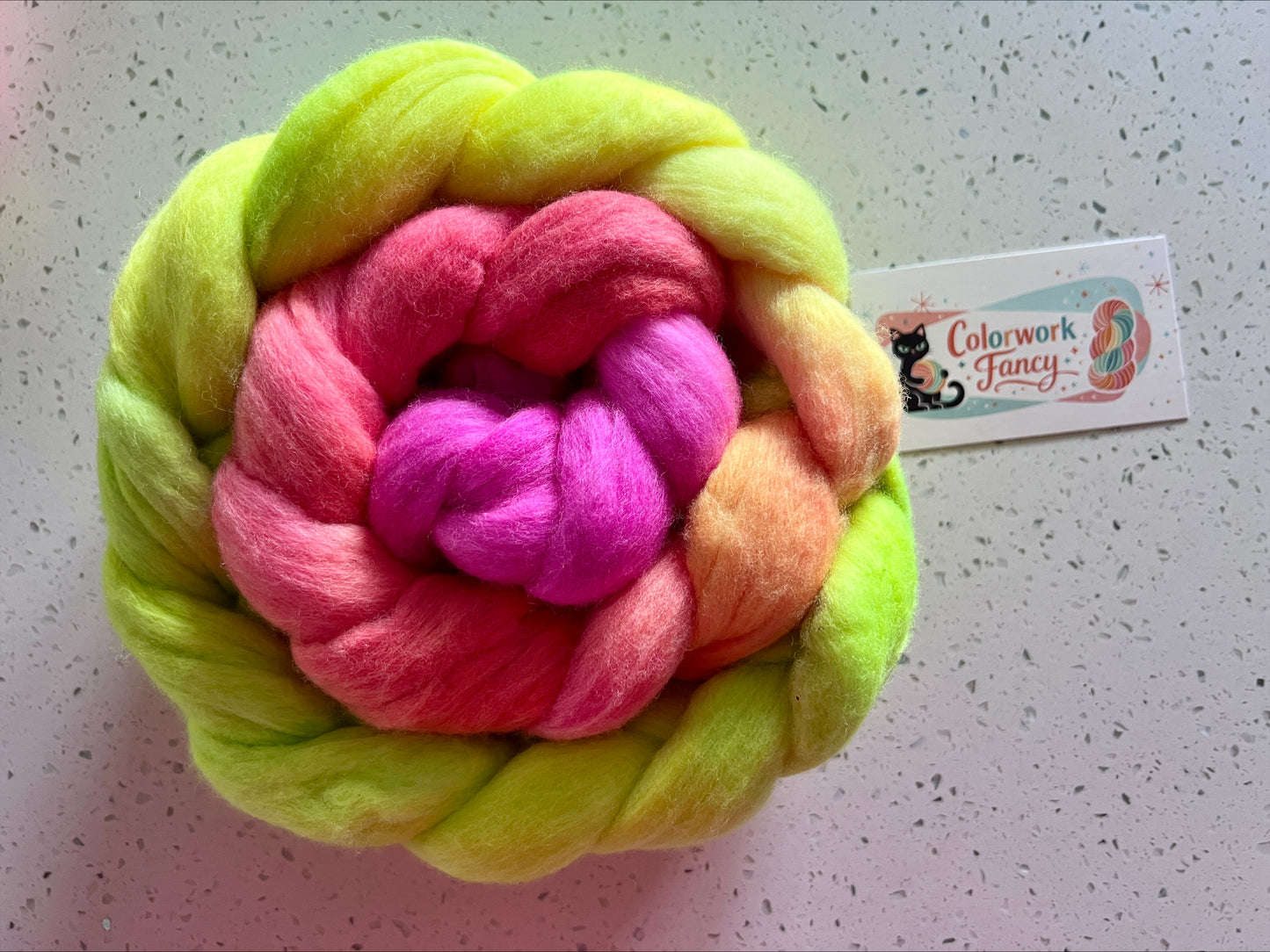 Non Superwash Merino Roving I  Colorwork Fancy