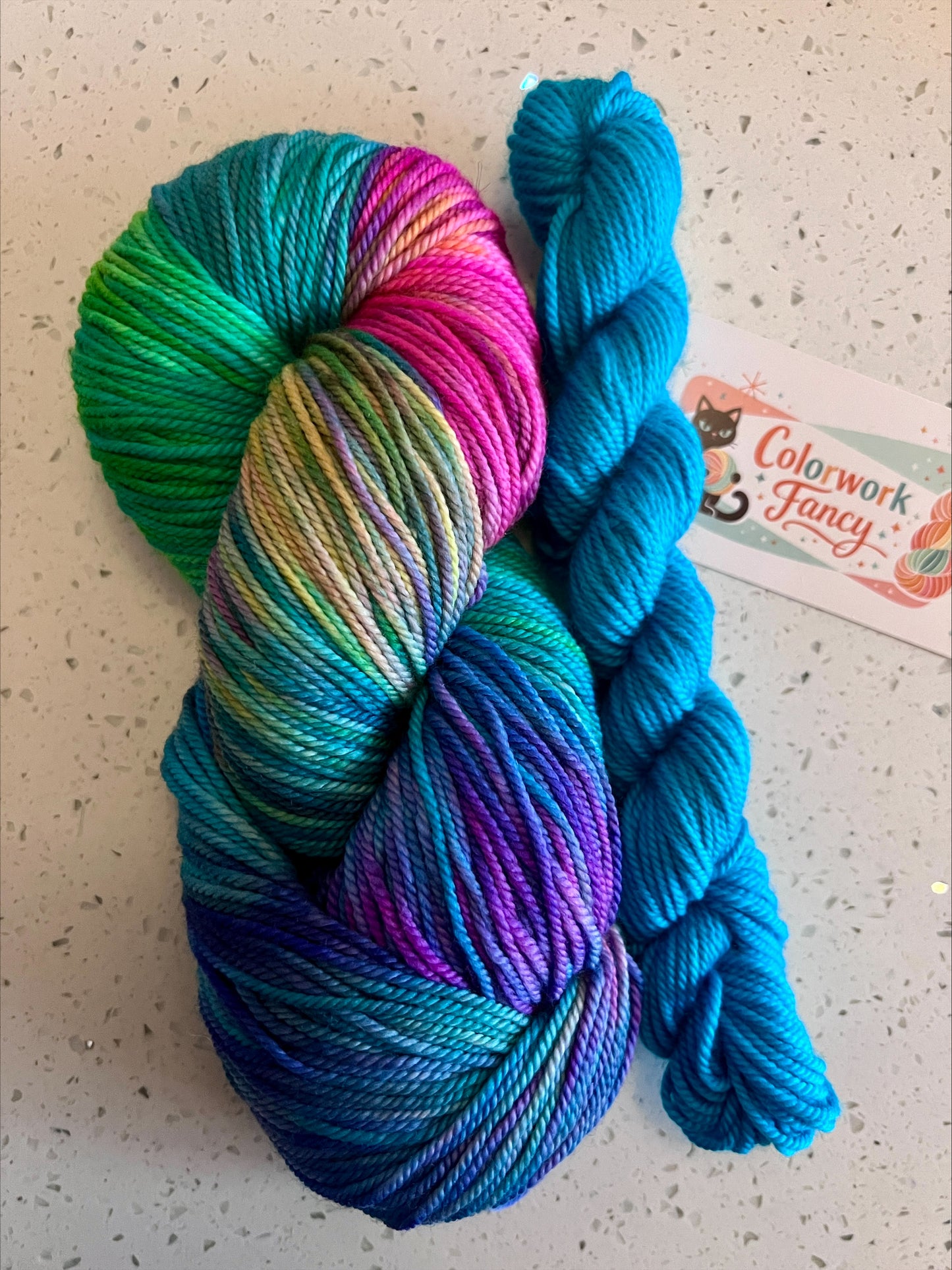 Merino/Cashmere/Nylon Sport/DK Sock Sets  I  Colorwork Fancy