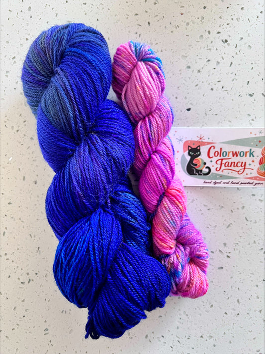 Superwash BFL Sock Set  I  Colorwork Fancy