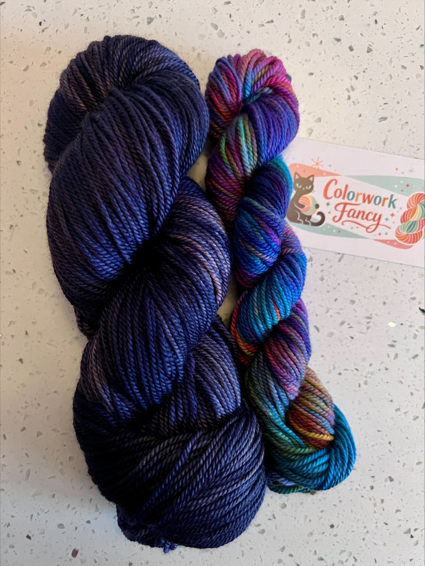 Merino/Cashmere/Nylon Sport/DK Sock Sets  I  Colorwork Fancy